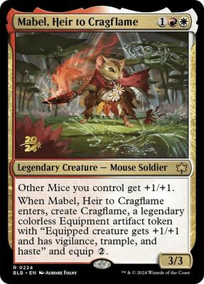 Mabel, Heir to Cragflame card from Prerelease Cards