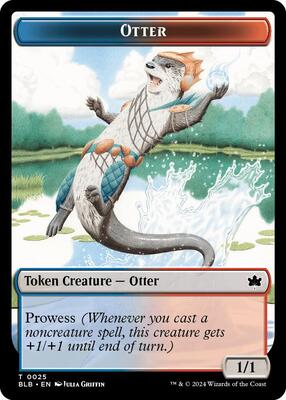 Otter Token card from Bloomburrow