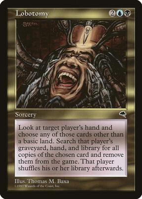 Lobotomy card from Tempest
