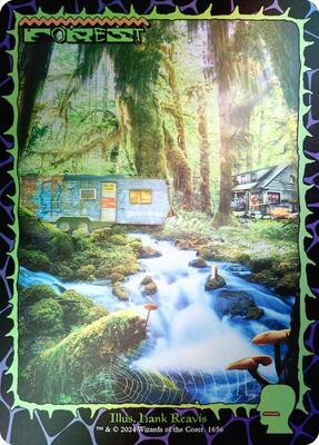 Forest (1656) (Rainbow Foil) card from Secret Lair Drop Series