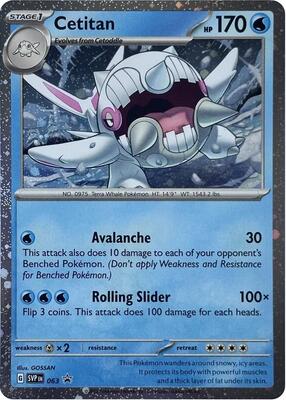 Cetitan - 063 (Cosmos Holo) card from SV: Scarlet & Violet Promo Cards