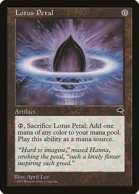Lotus Petal card from Tempest