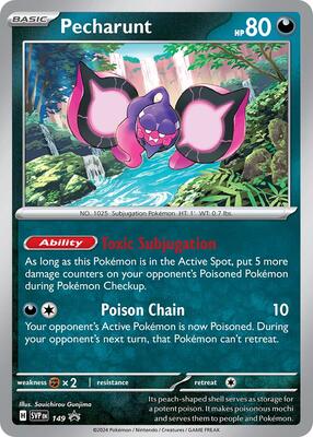 Pecharunt - 149 card from SV: Scarlet & Violet Promo Cards