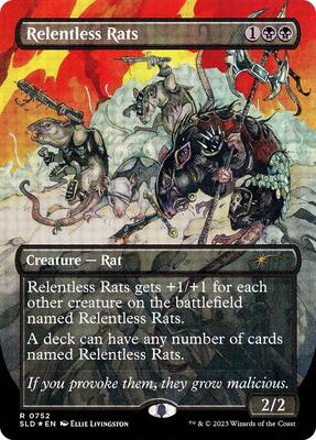 Relentless Rats (752) card from Secret Lair Drop Series