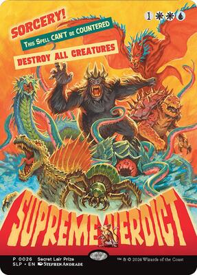 Supreme Verdict card from Secret Lair Showdown