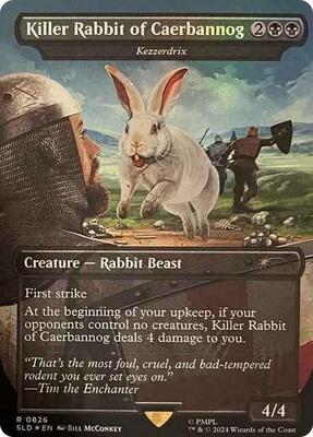Killer Rabbit of Caerbannog - Kezzerdrix card from Secret Lair Drop Series