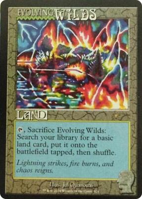 Evolving Wilds (Rainbow Foil) card from Secret Lair Drop Series