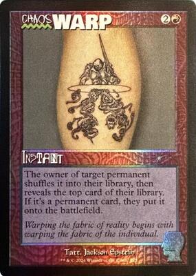 Chaos Warp (Rainbow Foil) card from Secret Lair Drop Series