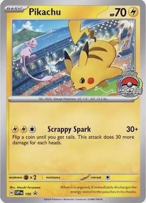 Pikachu - 190 card from SV: Scarlet & Violet Promo Cards