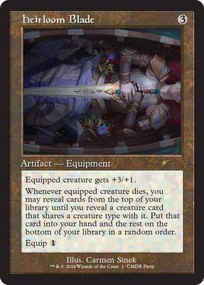 Heirloom Blade (Retro Frame) card from WPN & Gateway Promos