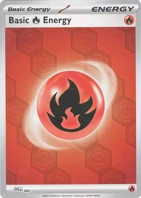 Basic Fire Energy card from SV: Shrouded Fable
