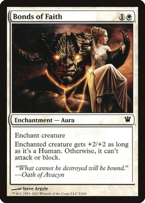 Bonds of Faith card from Innistrad