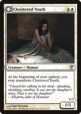 Cloistered Youth card from Innistrad