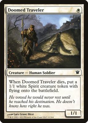 Doomed Traveler card from Innistrad