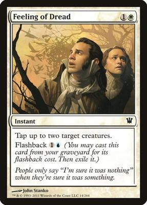 Feeling of Dread card from Innistrad