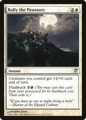 Rally the Peasants card from Innistrad