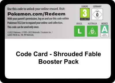 Code Card - Shrouded Fable Booster Pack card from SV: Shrouded Fable