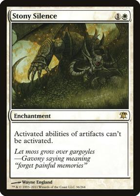 Stony Silence card from Innistrad