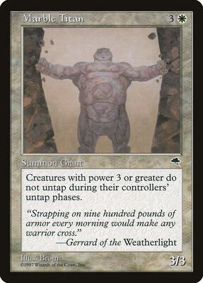 Marble Titan card from Tempest