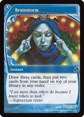 Brainstorm (Future Sight) card from Mystery Booster 2
