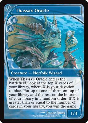 Thassa's Oracle (Future Sight) card from Mystery Booster 2