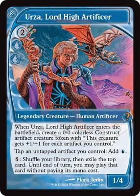 Urza, Lord High Artificer (Future Sight) card from Mystery Booster 2