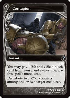 Contagion (Future Sight) card from Mystery Booster 2