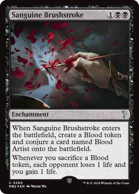 Sanguine Brushstroke card from Mystery Booster 2