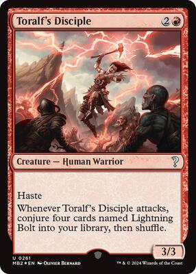 Toralf's Disciple card from Mystery Booster 2