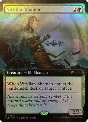 Viridian Shaman (Extended Art) card from Secret Lair Drop Series