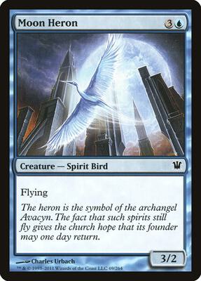 Moon Heron card from Innistrad