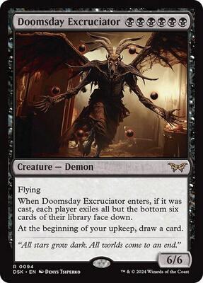 Doomsday Excruciator card from Duskmourn: House of Horror