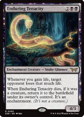 Enduring Tenacity card from Duskmourn: House of Horror