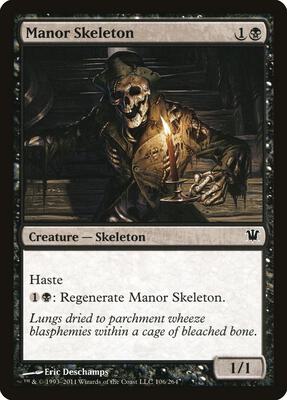 Manor Skeleton card from Innistrad