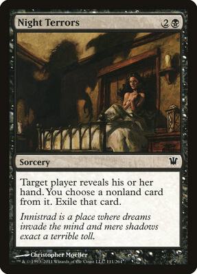 Night Terrors card from Innistrad