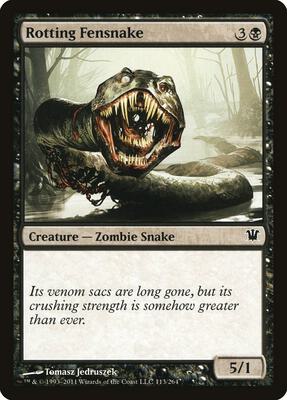 Rotting Fensnake card from Innistrad