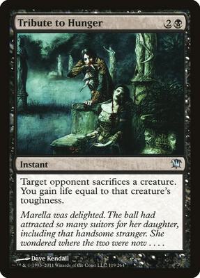 Tribute to Hunger card from Innistrad