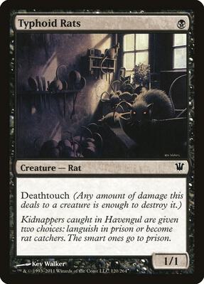 Typhoid Rats card from Innistrad