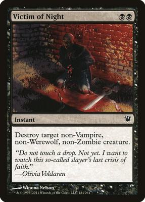 Victim of Night card from Innistrad