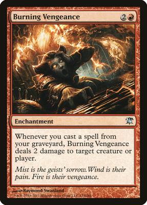 Burning Vengeance card from Innistrad