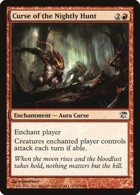 Curse of the Nightly Hunt card from Innistrad