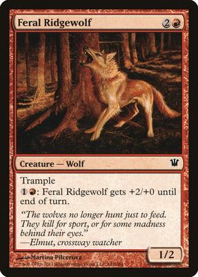 Feral Ridgewolf card from Innistrad