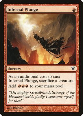 Infernal Plunge card from Innistrad