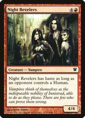 Night Revelers card from Innistrad
