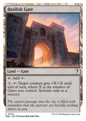 Basilisk Gate (White Border) card from Mystery Booster 2