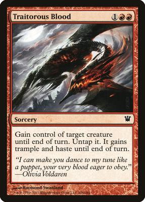 Traitorous Blood card from Innistrad
