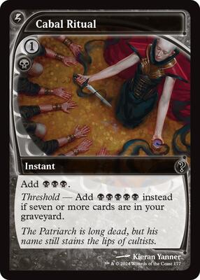Cabal Ritual (Future Sight) card from Mystery Booster 2