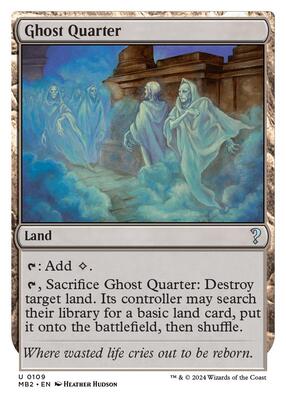 Ghost Quarter (White Border) card from Mystery Booster 2
