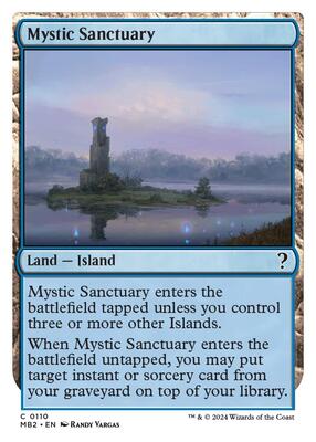 Mystic Sanctuary (White Border) card from Mystery Booster 2