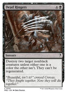 Dead Ringers (White Border) card from Mystery Booster 2